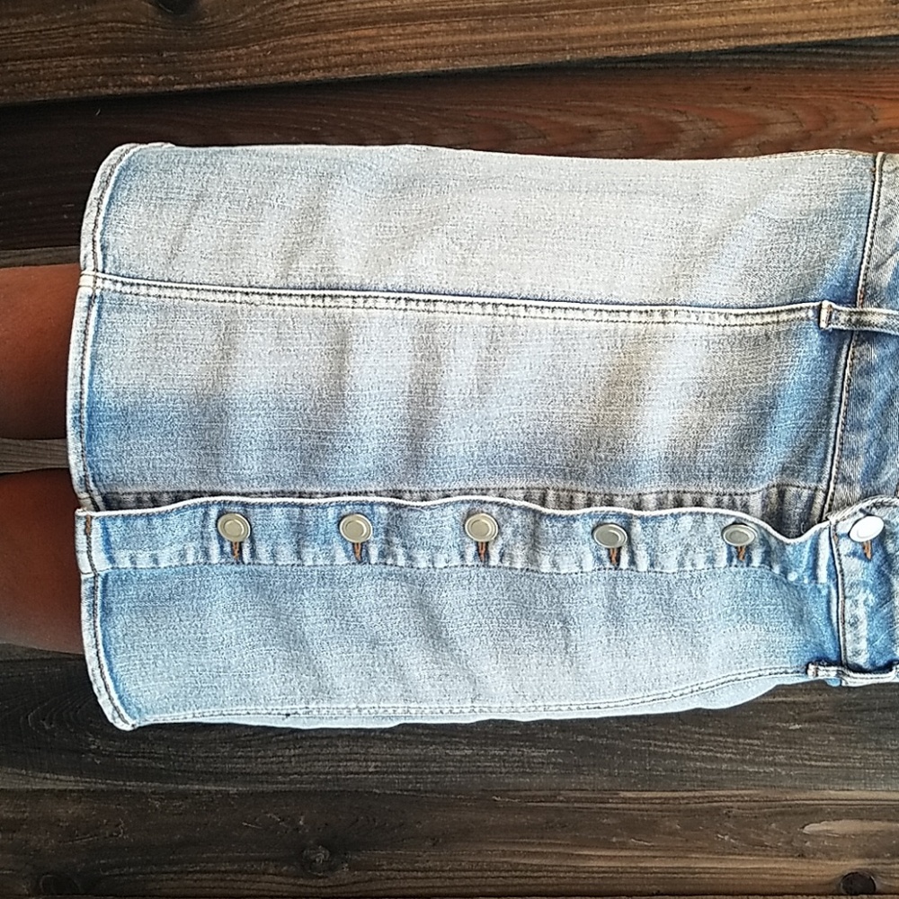 Button Down Jean Skirt NEGOTIABLE